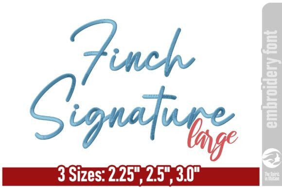 A Designer's Review of Finch Signature Embroidery Font - L