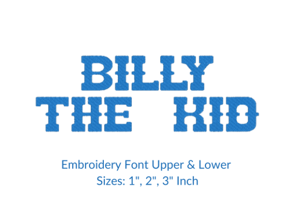 Billy the Kid Font: A Sweatshirt Embroidery Review