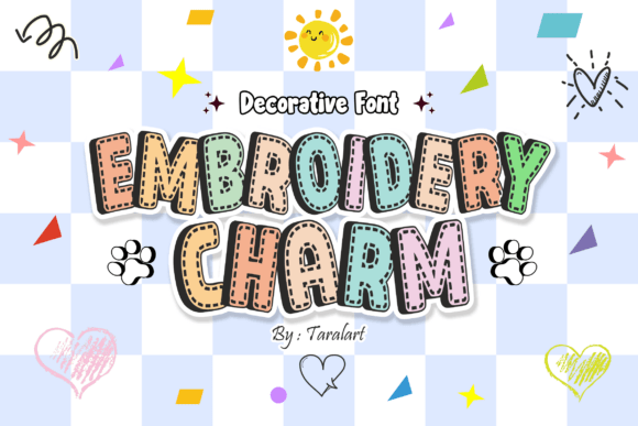 Embroiderycharm Regular: A Cozy Holiday Stitch Font