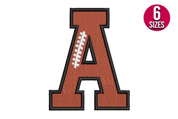Football Font Alphabet Letter A