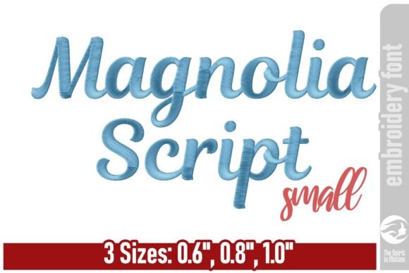 Magnolia Script: A Graceful Embroidery Font for Personalization