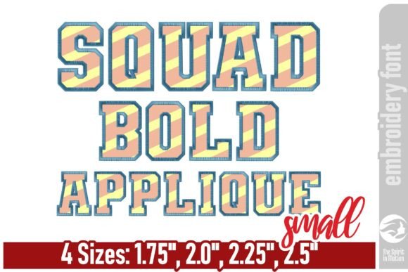 Reviewing Squad Bold Applique Embroidery Font for Holiday Projects