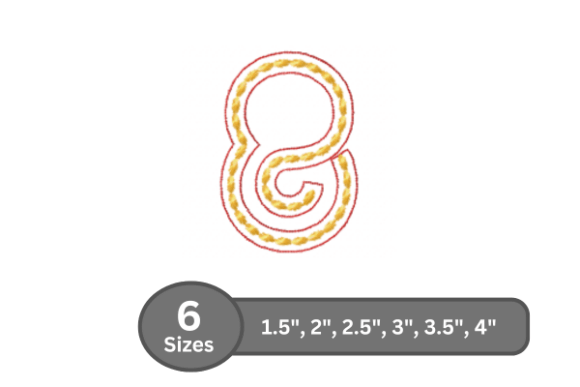 Rope Twist Number -8: A Smart Monogram Choice for Small Business Merch