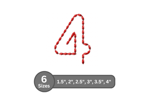Soft Cord Number -4: A Craft Fair-Ready Monogram Font