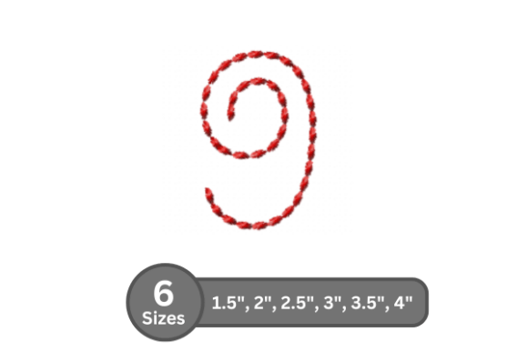 Soft Cord Number -9: A Craft Fair-Ready Monogram Font