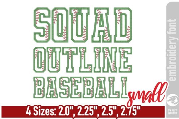 Squad Outline Baseball Font – Small: A Designer's Real-Test Review