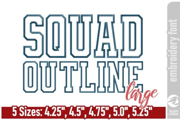 Squad Outline Embroidery Font: My Holiday Product Review
